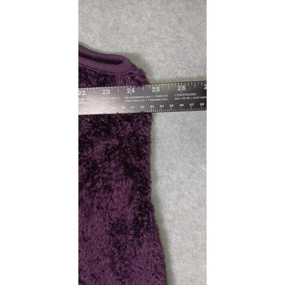Croft And Barrow Faux Fur Zip Up Vest Womens Size XXL Purple Soft Sleeveless... - Picture 8 of 12